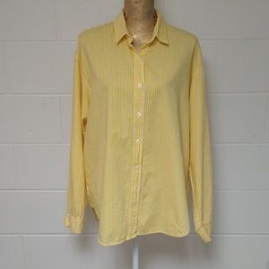 Ol' Paint 100% cotton long sleeve stripe oversize button up shirt top